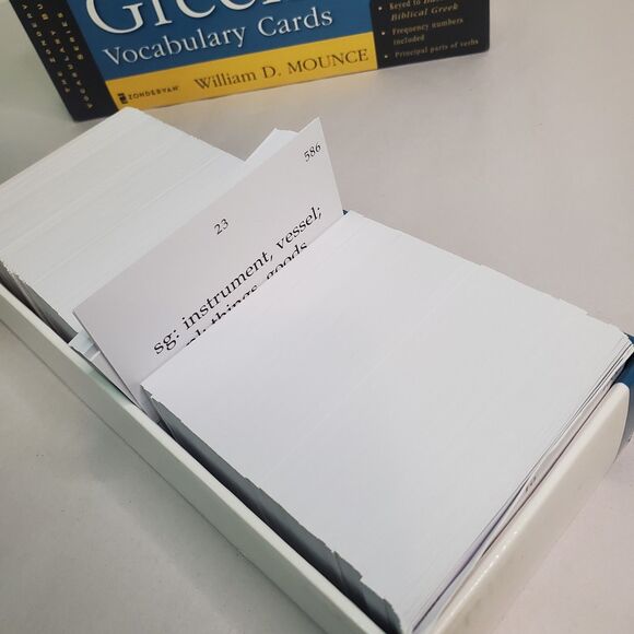 Basics of Biblical Greek Vocabulary Cards (The Zondervan Vocabulary Builder Seri - Picture 7 of 7